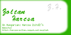 zoltan harcsa business card